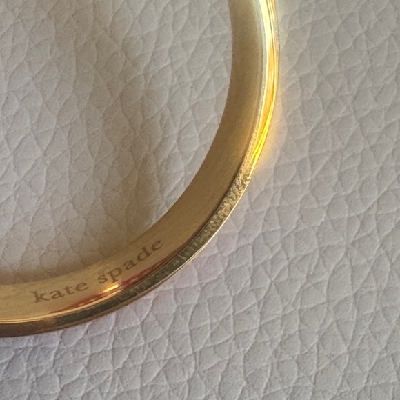 Kate Spade Gold and Pink Checkered Hoop Earrings - Picture 6 of 12